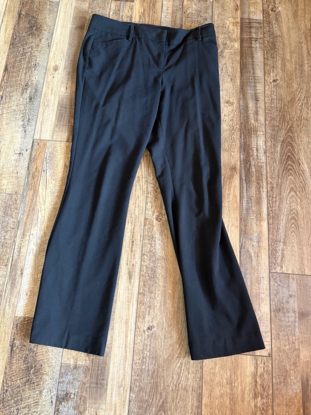 Black Straight-Leg Women's Pants